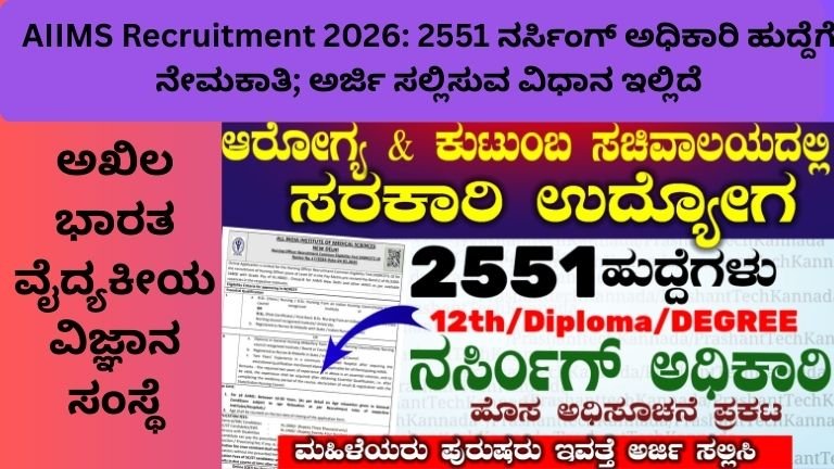 AIIMS Recruitment 2026